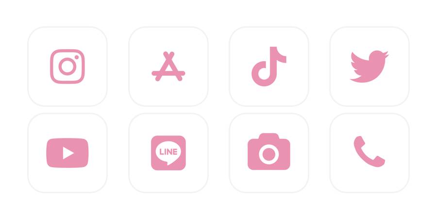 ピンク Pacchetto icone app[BsAZQGm7Jx5IuQGxnVfd]