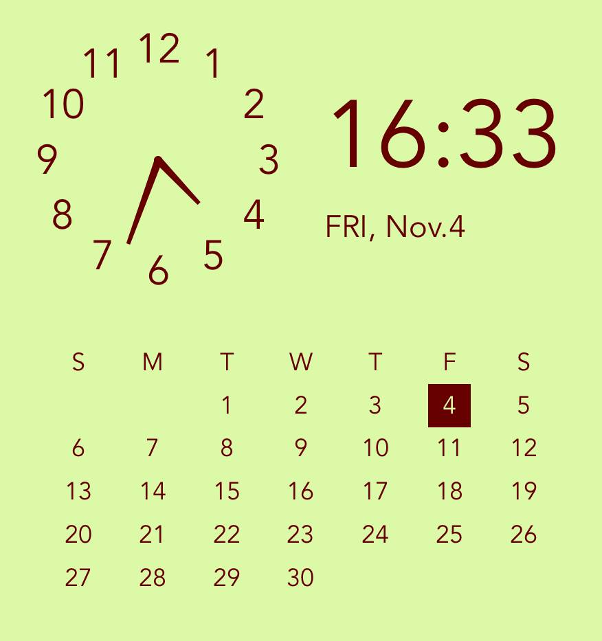 カレンダー นาฬิกา แนวคิดวิดเจ็ต[0xvlon51oyPVGFxCvRFC]