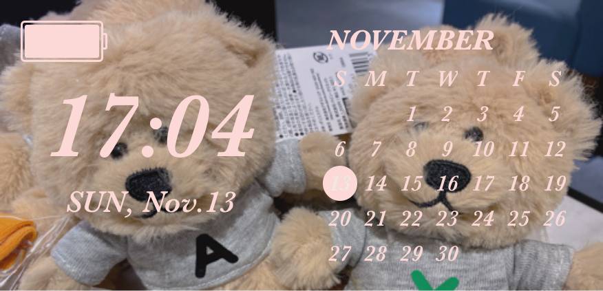 A＆Y Bear Calendar Idei de widgeturi[xln0BE1a6wCdmL2wyqVL]