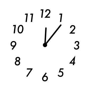 白黒 Reloj Ideas de widgets[PjrU2S7CE6fq16kj677B]