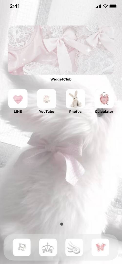 ❤︎ pink & white ❤︎ Home Screen ideas[dfrh5dW84lDAsb3MBb0h]