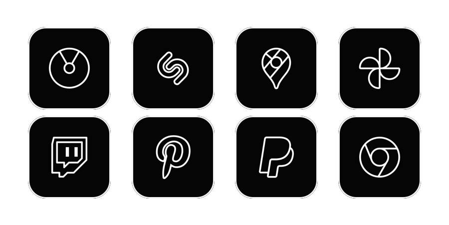 blacks and whites icon packs App-pictogrampakket[TmefLP9tl1RRXBcleIxi]