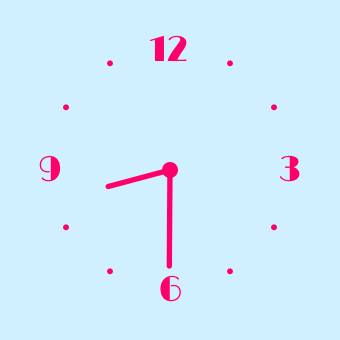 時計(ブルー) Reloj Ideas de widgets[PYm5x8EVG2cl2QYclItd]