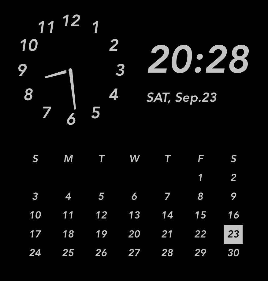 日付、時計、カレンダー Clock Widget ideas[NUMEYAKO5LrsQ19darJi]