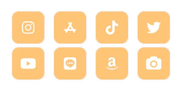 オレンジクリーム App-Symbolpaket[LeKnOXkBCyQheNBm41fF]