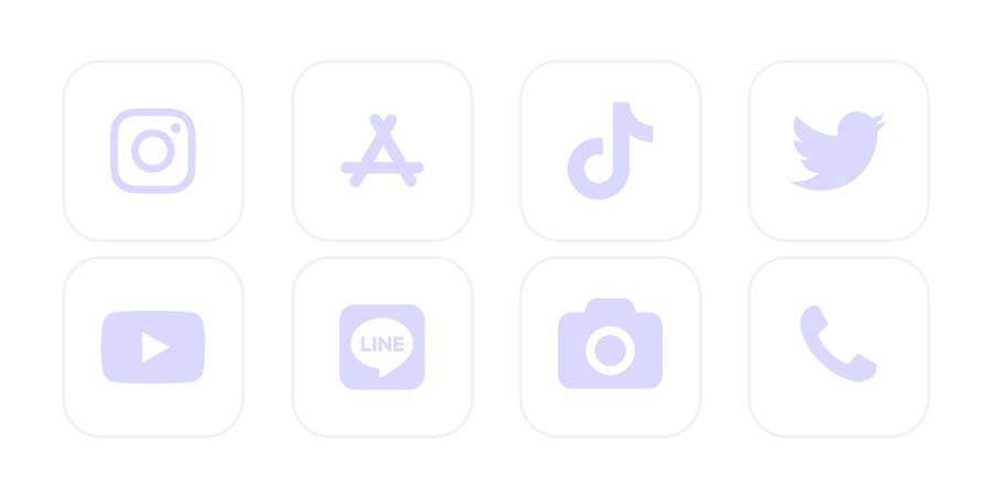 紫💜Paquete de iconos de aplicaciones[Sm0s8KfQrVl9aXrGTU5d]