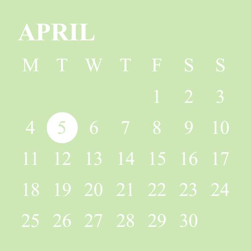 mint green calender Календар Идеје за виџете[ldPMtakALZfBulnoais1]