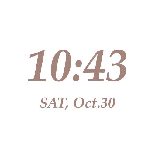 TIME & DATE เวลา แนวคิดวิดเจ็ต[uU6tHSqOpZ7ZtXFizyLh]