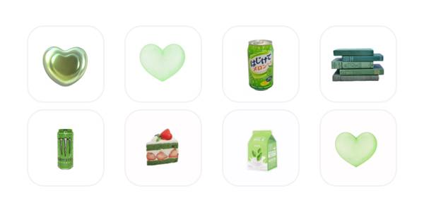 緑系＆白系 App Icon Pack