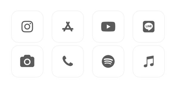 シンプル App Icon Pack[yop33WKUbOXXdGNVKD5L]