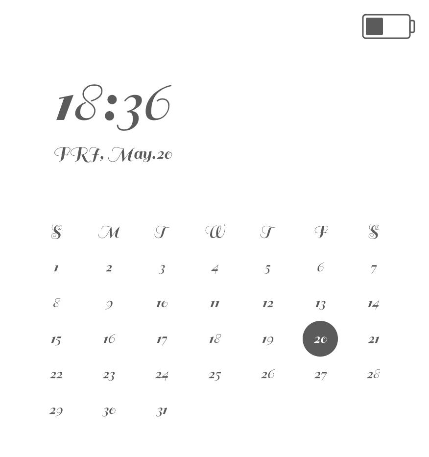 Calendario Idee widget[kX9GwP6LAJ95J6tT81X4]