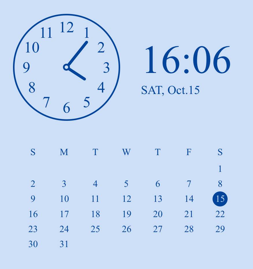 Blue Relógio Ideias de widgets[2QaBuyUo6mW2UcMPwKtG]