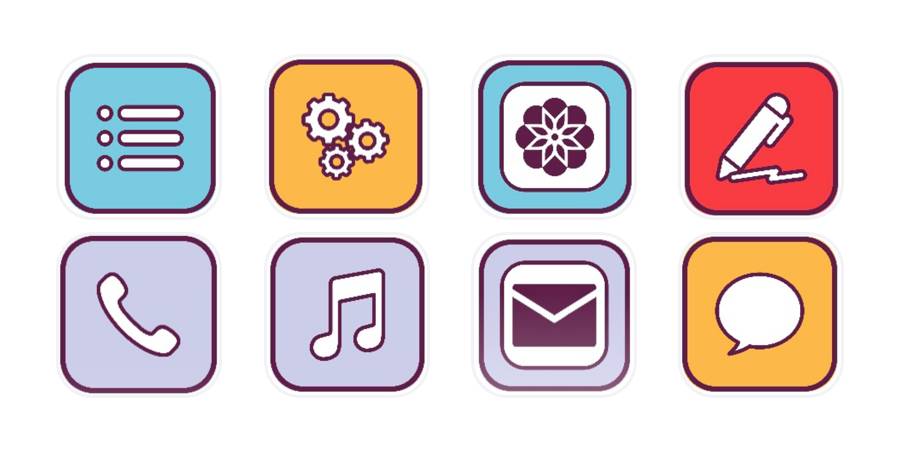 Blanco Paquete de iconos de aplicaciones[WdgDj1coA32FFhLDctkq]