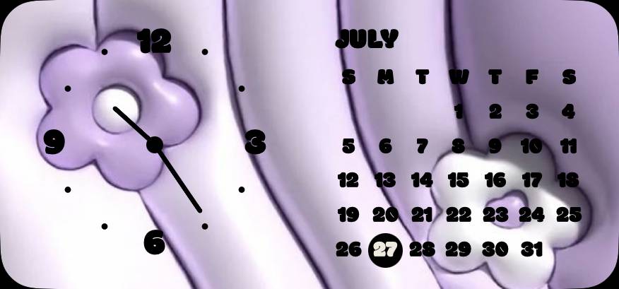 Pretty Clock Widget ideas[3d585yqbAWrN53J5Haza]