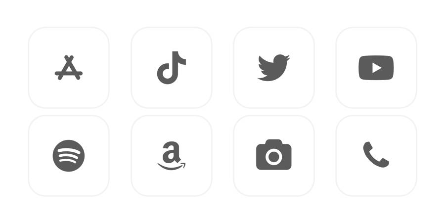 Gray App Icon Pack