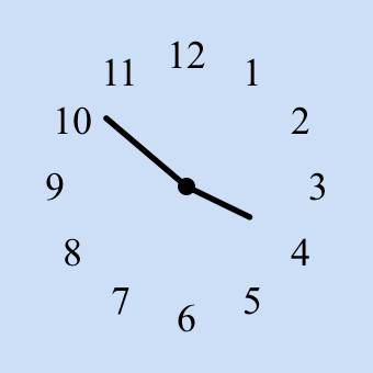 アナログ時計（水色） ساعت ایده های ویجت[iWTlmWPL3tvr3CvmhLUl]