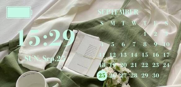 green Kalendar Ideje za widgete[X8pYMf0h8HWILaJlQ9rJ]
