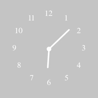 シンプル時計ウィジェット[W74G8b6Nukgbjz3kSs4O]