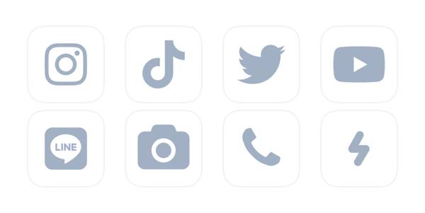 青灰アイコンApp Icon Pack[blnPHSl8y1RKAgkCEpo8]