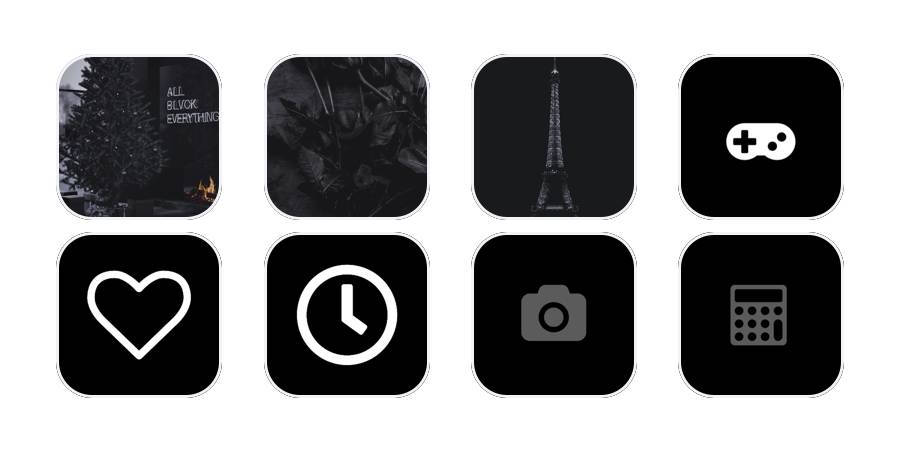 BLACK Paquete de iconos de aplicaciones[G6aRlLBLjFDYY2rEPnWh]