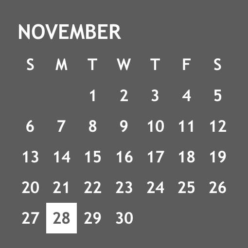 🗓gray Calendario Idee widget[lm9qigSw3EQvMFCAPXWc]