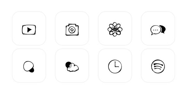 シンプルな画像 App Icon Pack[MMGDcsiKnxrTJXWu4Mpg]