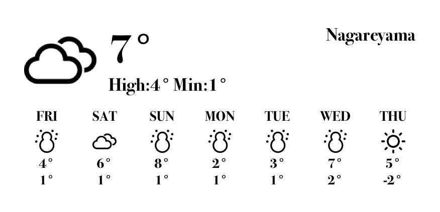 天気1週間 สภาพอากาศ แนวคิดวิดเจ็ต[6F1GilNQjprdTSMmwU28]