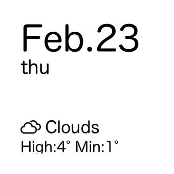 天気ウィジェット[llD1GDN6hRgvVLZTVpXD]