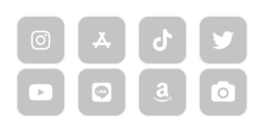 Gray App Icon Pack[03J3VOvaFgGBQgYDCK7T]