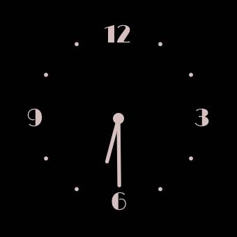 Black Clock Widget ideas[jWhpEb1nX8o5yIljYR3a]