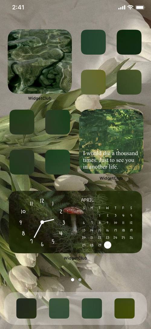 simple green romantic theme Ý tưởng màn hình chính[Do56M1C0B5yUEkiHeKFp]