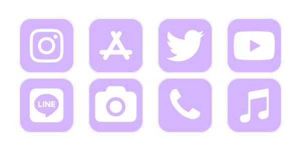 Светло лилав Пакет с икони на приложения[bEhLUhquPtMUllhllTOi]