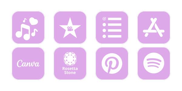 Violet חבילת אייקונים של אפליקציה[odMMNAKMyDzML0HpBySG]