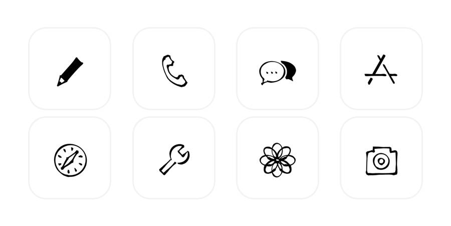 オシャレアイコン App Icon Pack[CiD1DVV1PXT7Atr1JYyC]