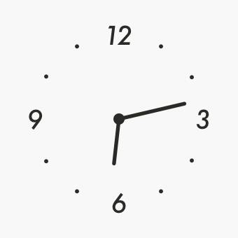 Gray cool widget時計ウィジェット[lRkIHFY8r0vRj4LfwJ5n]