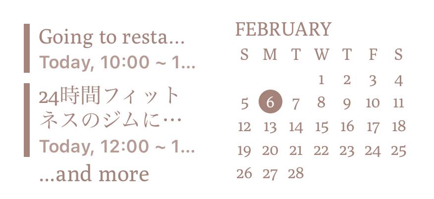 カレンダー Calendario Idee widget[KwanTMmqbgdbkXs9rZrG]