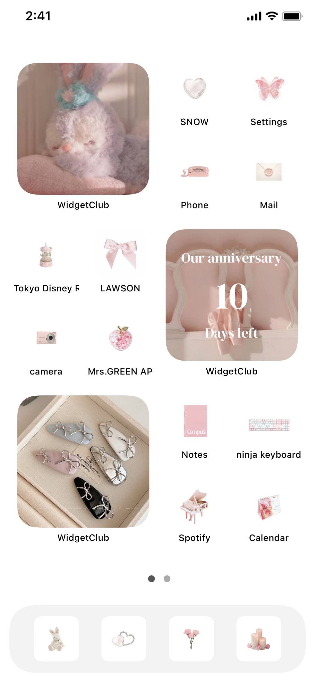 バレエコア　ピンク系Home Screen ideas[BuzGxjAYTC4qbalUGCQ1]