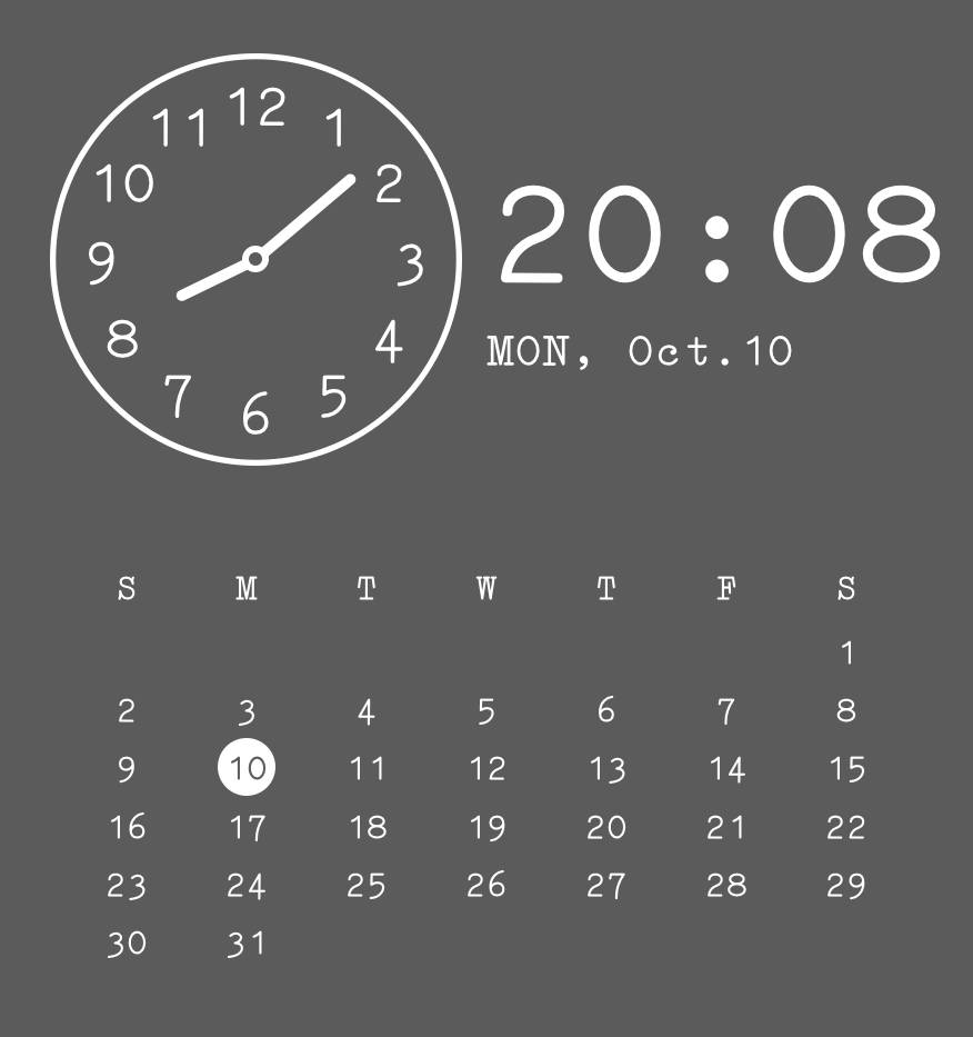 カレンダー Clock Widget ideas[zfVZ44KZac9G0MdVam4G]