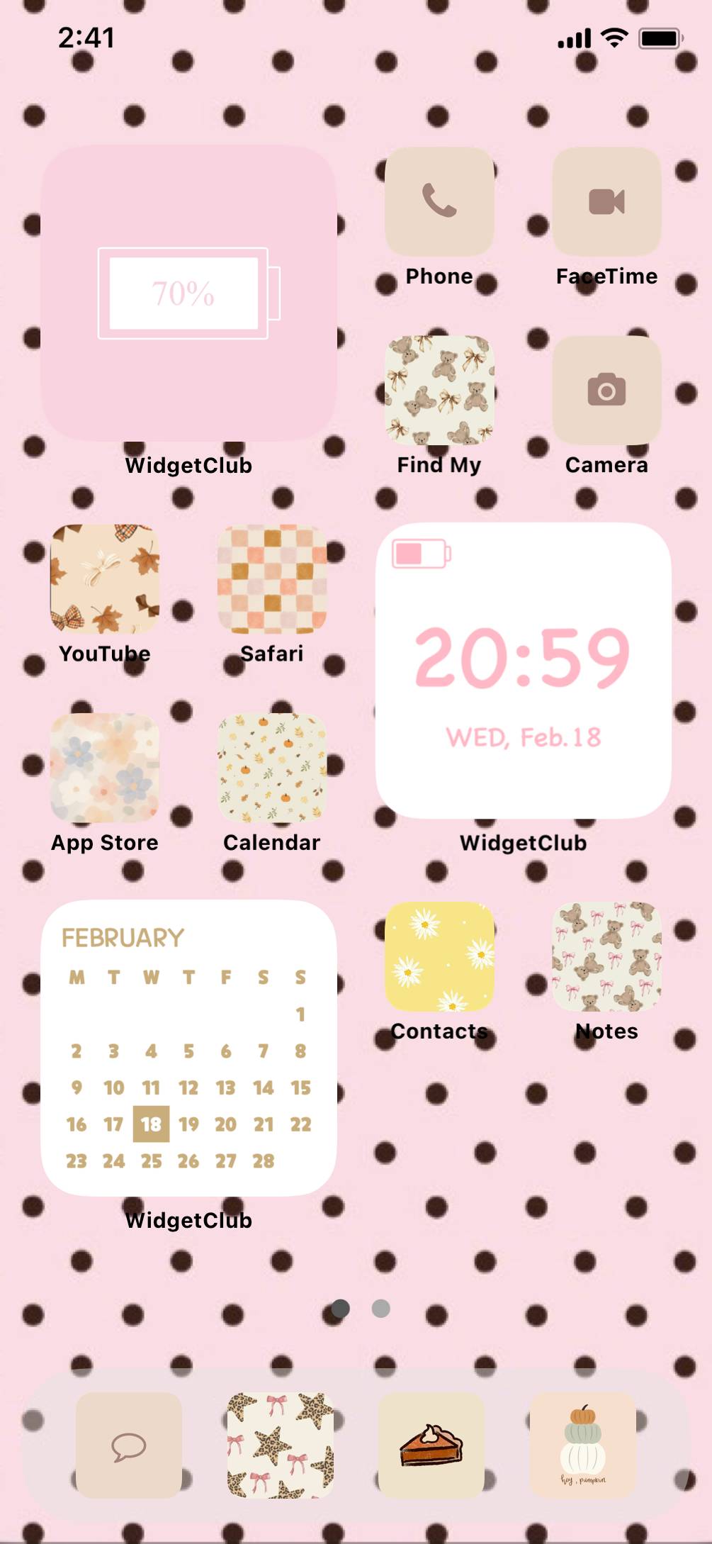 pink beigeแนวคิดหน้าจอหลัก[IfMOP1Jcg4z8ubj0BiiC]