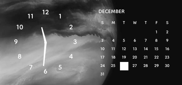 clock & calendar (moon ver. Horloge Idées de widgets[FSJK1jTZjmTuUs6YLx1u]