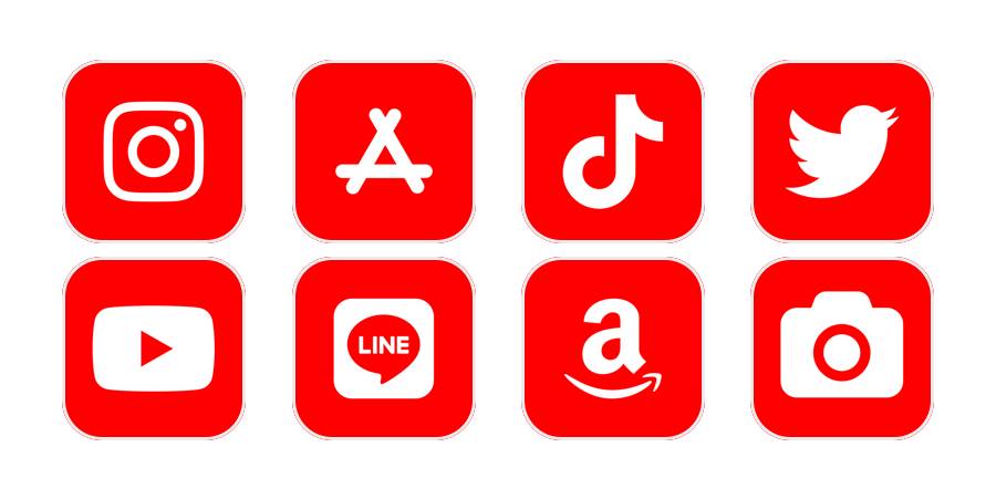 Red and White Icon Pack App-pictogrampakket[vnB8BVXN1bqKSxLYegBG]