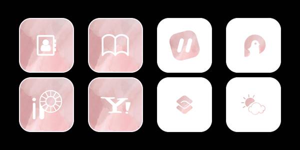ピンク　アイコン App Icon Pack[EirCSr05zaE4uHlG7Rxn]