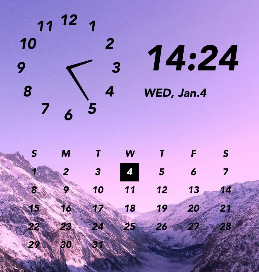 Date／TimeClock Widget ideas[F0mtAacftezWrvRa4tYp]