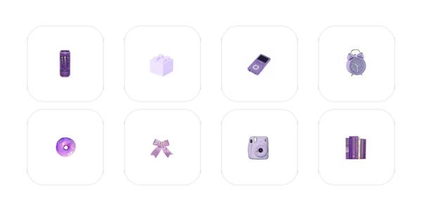 Svetlo vijolična Paket ikon aplikacij[k3rZe2QpQUPCvRMSx7ma]