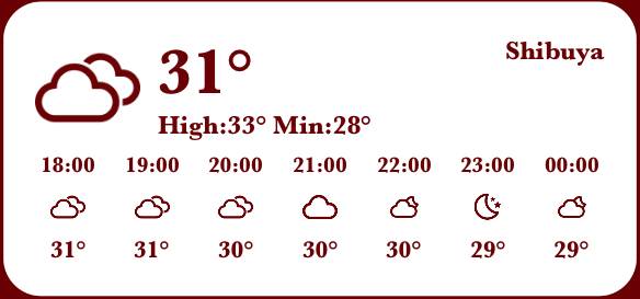 Einfach Wetter Widget-Ideen[templates_21P8RTvfjE9GNurGHoBg_A8327826-381C-40B9-A346-11B02BEECAAB]