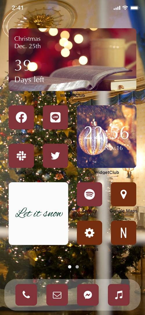 Christmas tree home screen theme أفكار الشاشة الرئيسية[34IdHVk2VOZUpstO8KWO]