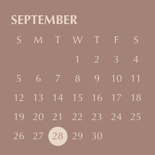 brown calendar widget Calendario Ideas de widgets[k4GVBAzENE5Gcab4y8JA]