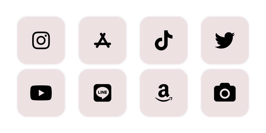 pink iconsアプリアイコン