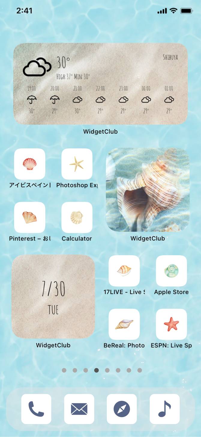 summer × shellfishHome Screen ideas[VeX1hLoHVETMN182EW0W]