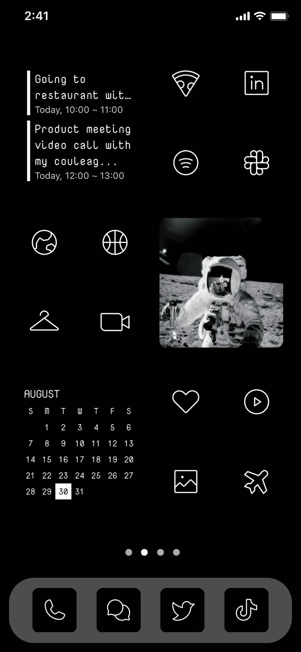 astronaut universe home screen theme ホーム画面カスタマイズ[n6oiiKDsf2BquOU854qH]